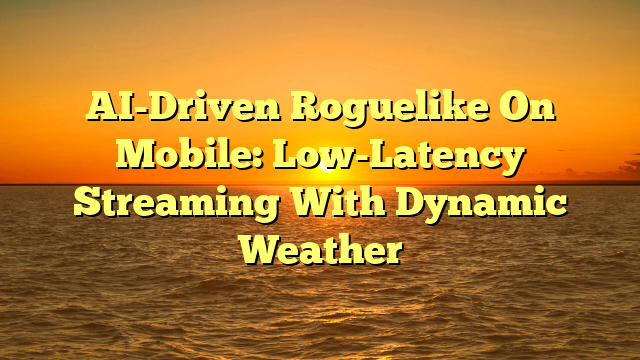 AI-Driven Roguelike On Mobile: Low-Latency Streaming With Dynamic Weather