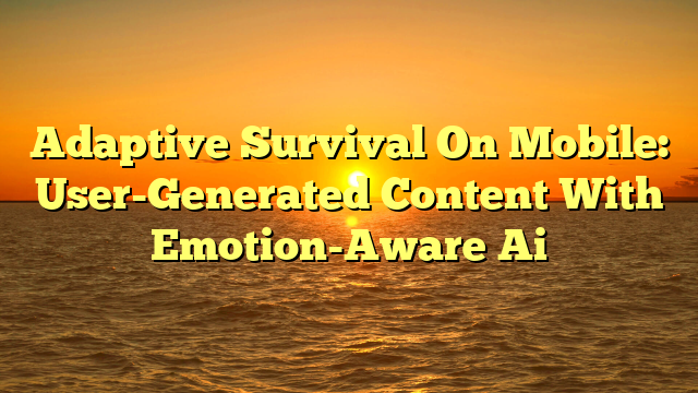 Adaptive Survival On Mobile: User-Generated Content With Emotion-Aware Ai